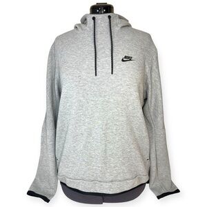 Nike Sportswear Tech Fleece Gray Pullover Hoodie DD5174-063 Men’s Size Large